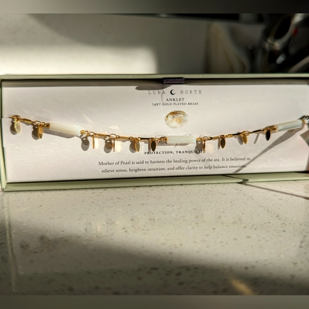 Luna Norte Gold Anklet